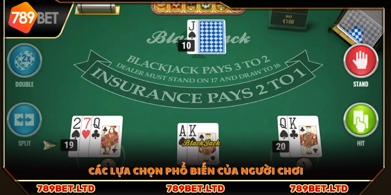 Những hành động thường gặp trong ván chơi