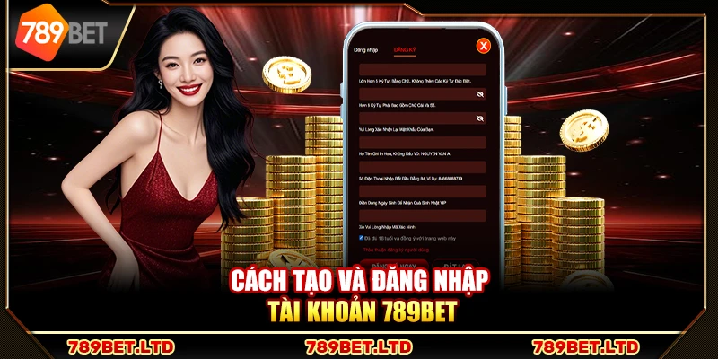 Cách tạo và đăng nhập tài khoản 789Bet
